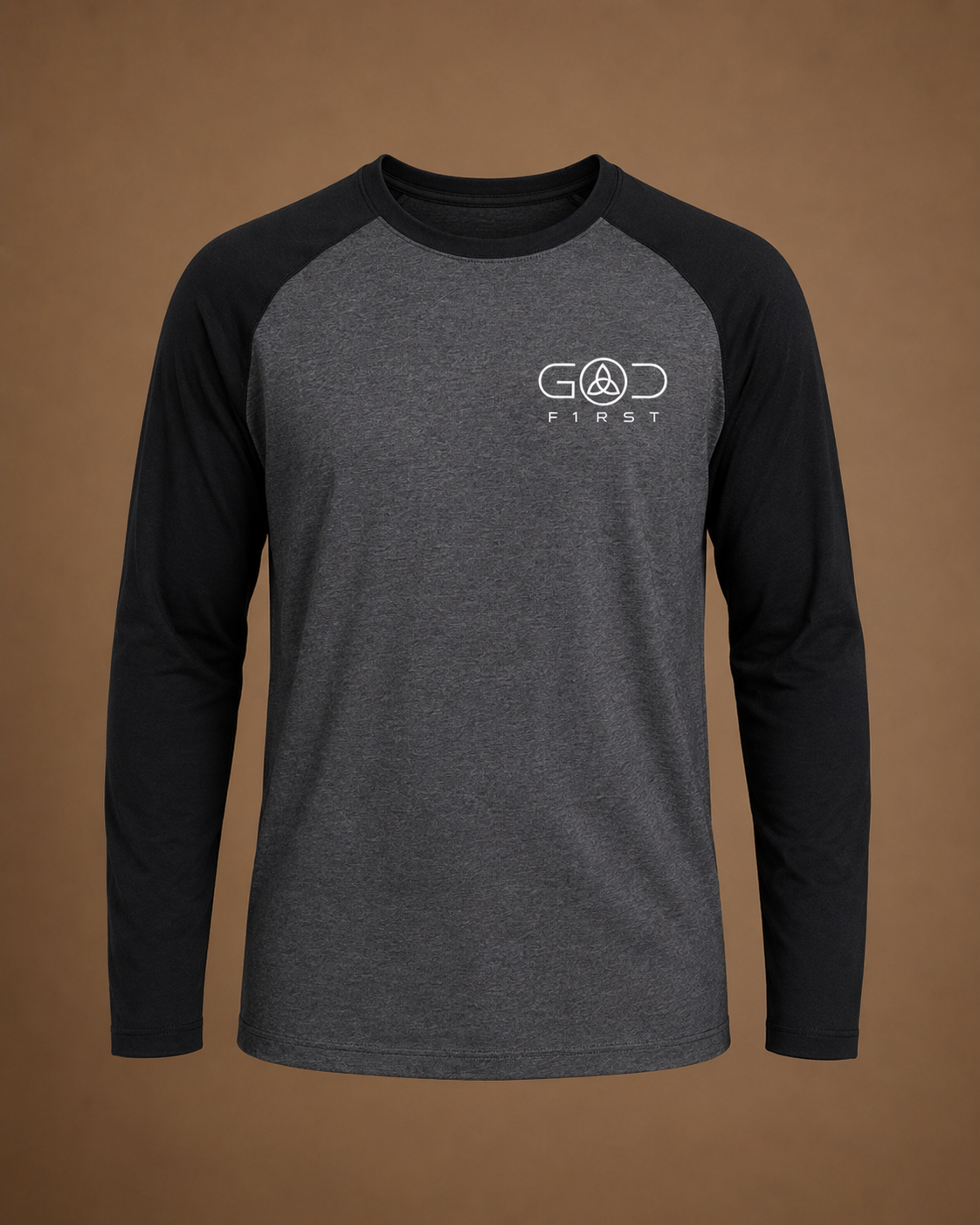 GOD F1RST Tri-Blend Raglan Long Sleeve Tee
