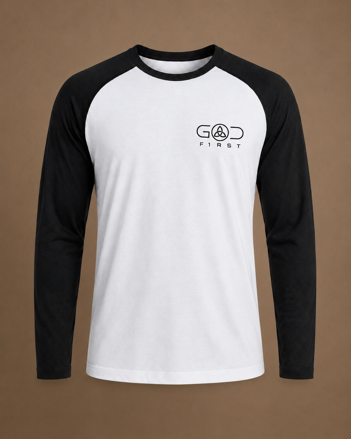 GOD F1RST Tri-Blend Raglan Long Sleeve Tee