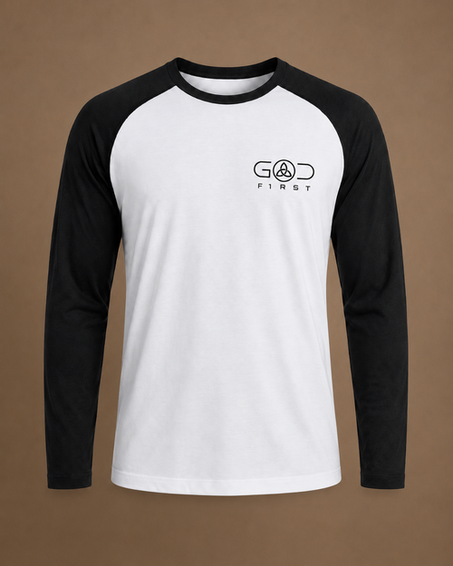 GOD F1RST Tri-Blend Raglan Long Sleeve Tee