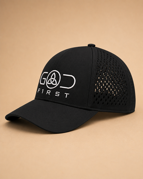 GOD F1RST Black Snapback