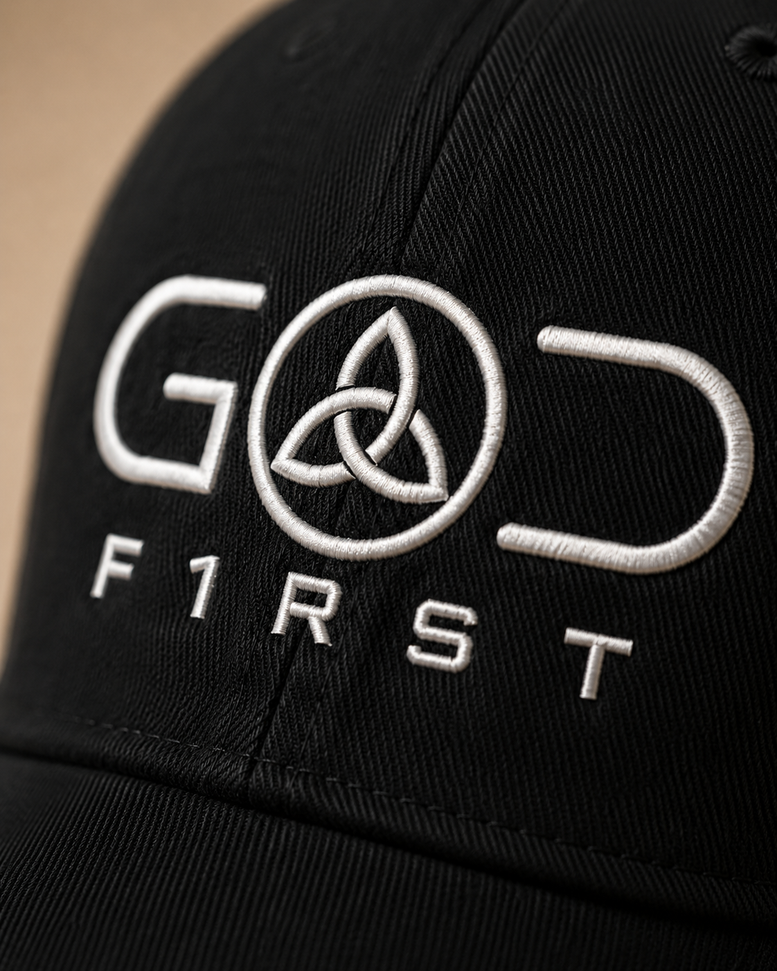 GOD FIRST Embroidered Cap
