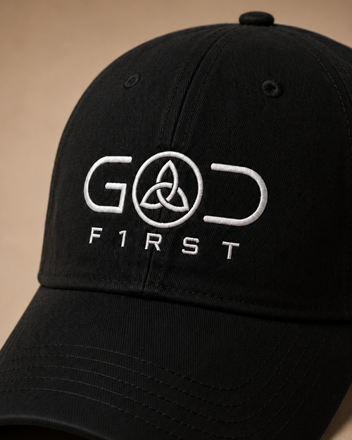 GOD FIRST Embroidered Cap
