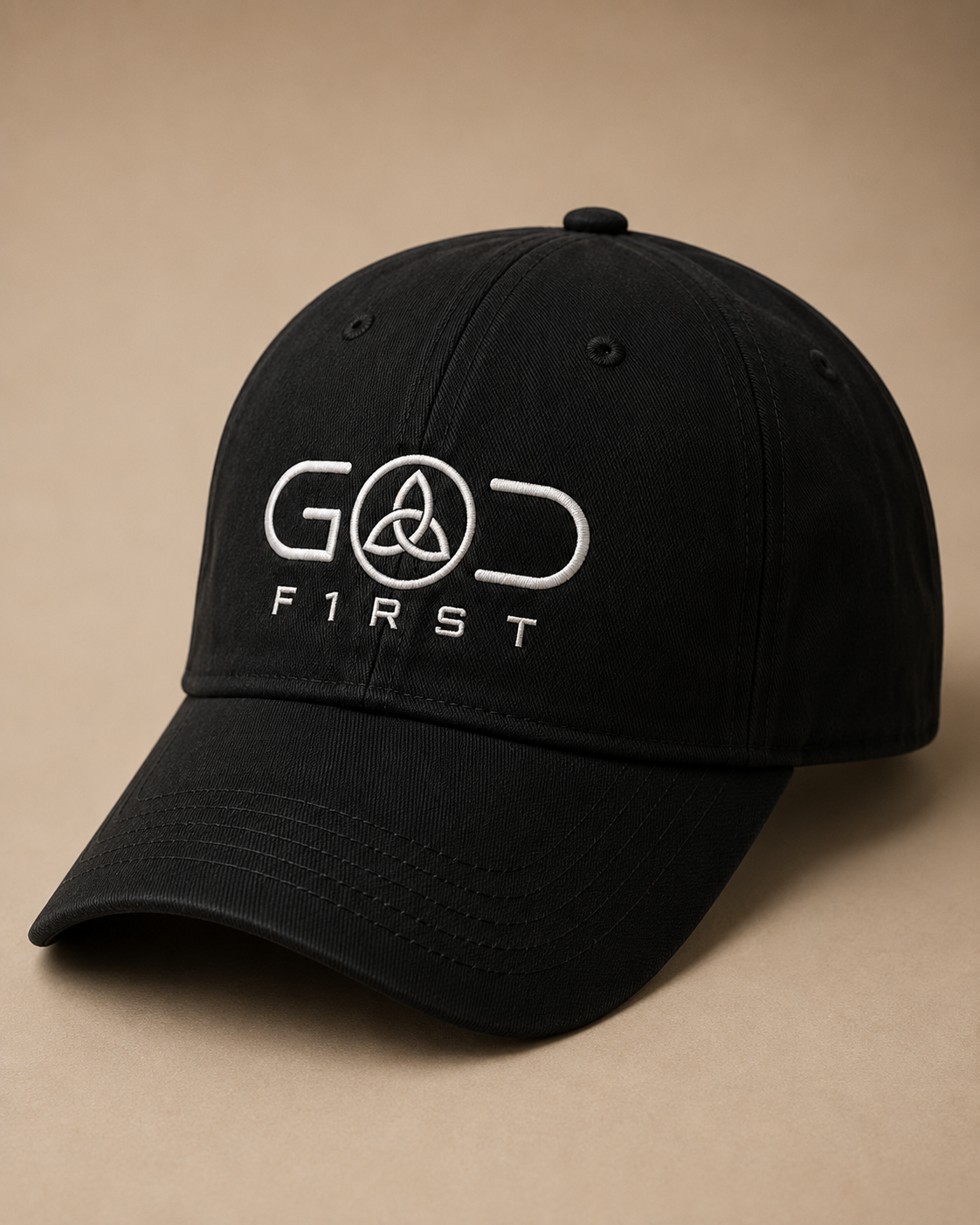 GOD FIRST Embroidered Cap